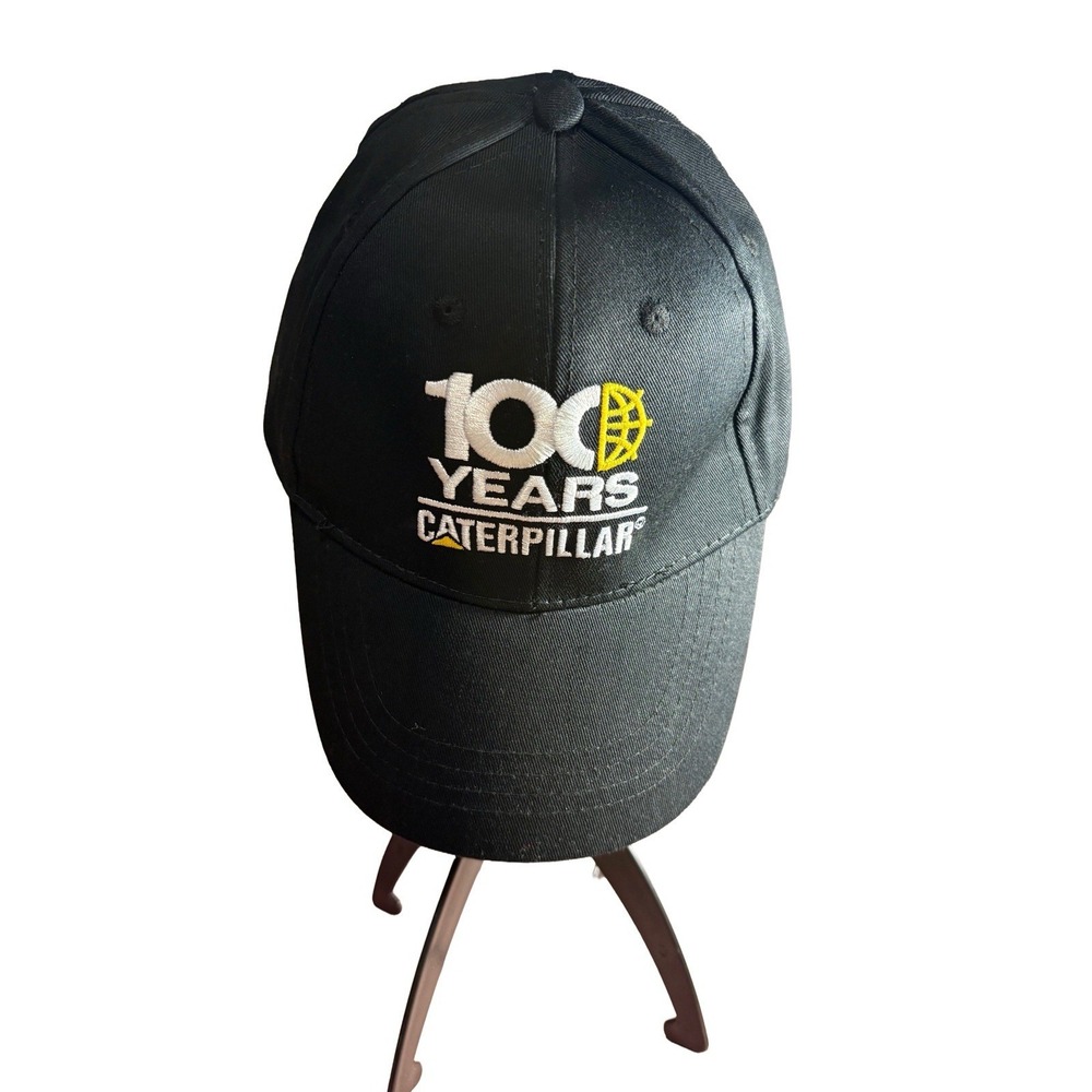 Limited Edition‎ Caterpillar 100th Anniversary Embroidered Hat Snapback Black